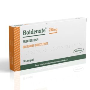 Boldenate Boldenone Undecylenate 250 mg/mL vial by Proton Pharma, front-facing view