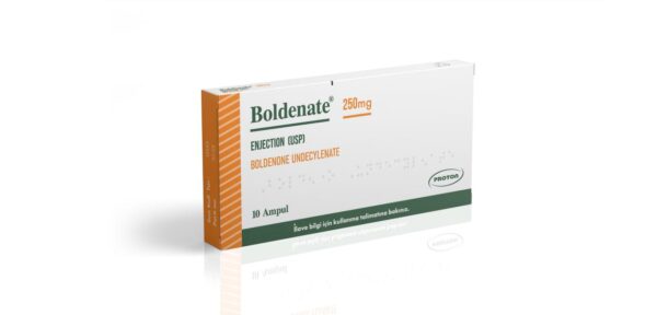 Boldenate Boldenone Undecylenate 250 mg/mL vial by Proton Pharma, front-facing view