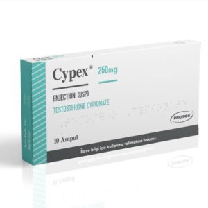 Cypex Testosterone Cypionate 250 mg/mL vial by Proton Pharma, front-facing view