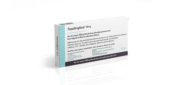 Nandrophen Nandrolone Phenylpropionate 100 mg/mL vial by Proton Pharma, back view