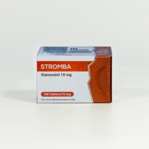 Omega Meds Stromba 10mg tablets bottle, 100 tablets oral anabolic steroid for muscle growth and recovery