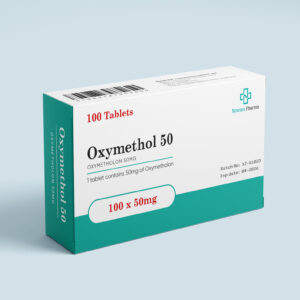 Oxanabol 50 mg Oxymetholone tablets by Novotex Pharma, 60-count pharmaceutical bottle front view