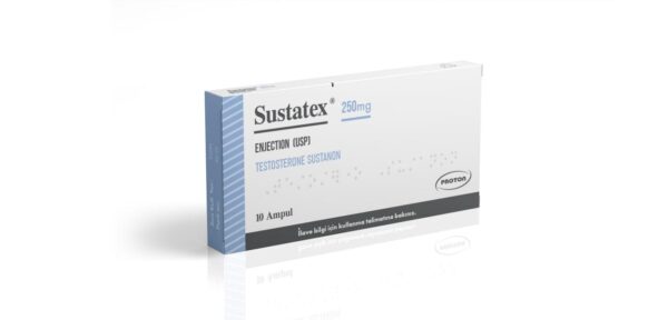 Sustatex Testosterone Sustanon 250 mg/mL vial by Proton Pharma, front view