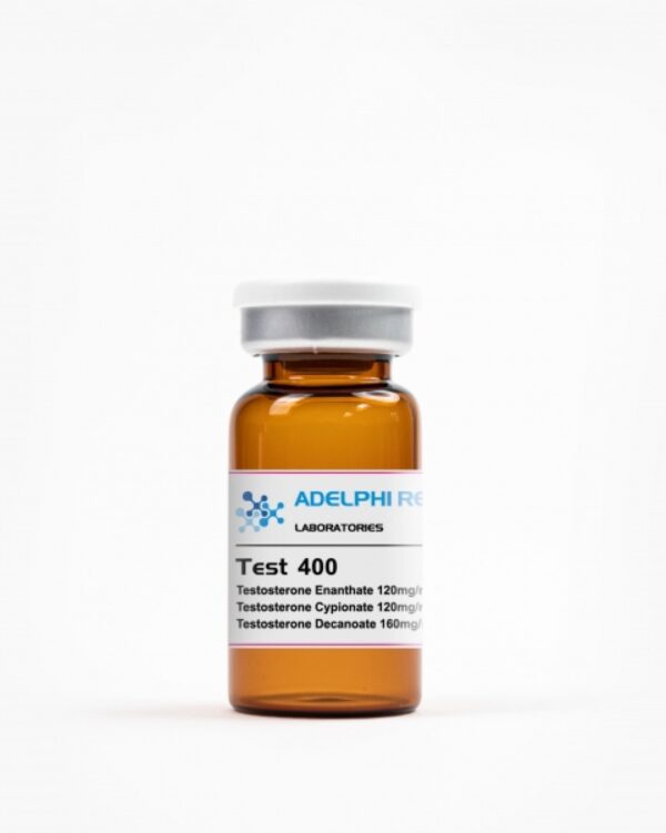 Adelphi Research Test 400 injectable vial labeled with testosterone blend