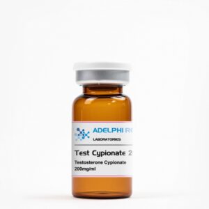 Adelphi Research Testosterone Cypionate 200mg/mL injectable vial with product label