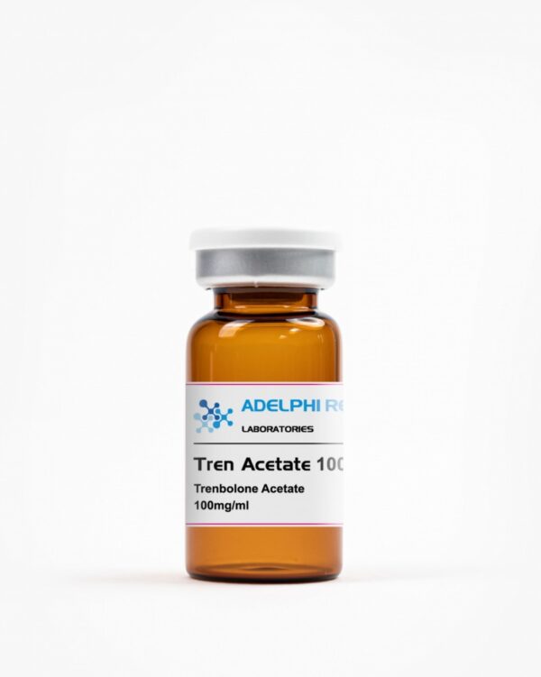 Adelphi Research Trenbolone Acetate 100mg/mL injectable vial with product label