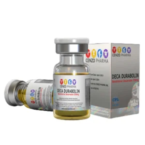 Cenzo Pharma Deca Durabolin 300mg/mL vial with product label and packaging.