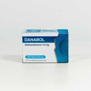 Omega Meds Danabol 10mg tablets bottle, 100 tablets oral anabolic steroid for muscle growth and recovery