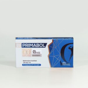 Omega Meds Primabol 100mg/mL vial, injectable Methenolone Enanthate for medical muscle-wasting treatment