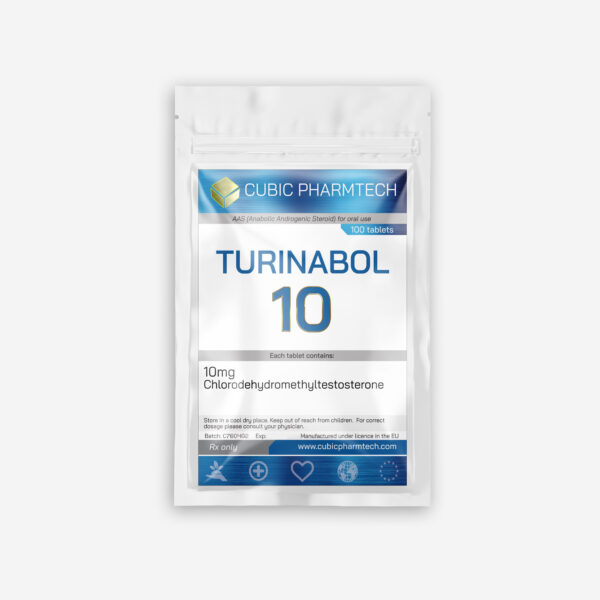 Cubic Pharmtech Turinabol 10mg tablets bottle, 100 tablets oral anabolic steroid for medical use