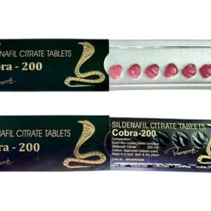 Cobra 200 mg Sildenafil Citrate Tablets 5 Count – HAB Pharmaceuticals