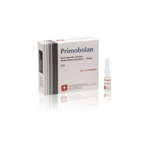Primobolan 100 mg/ml ampoules by Swiss Healthcare – injectable Methenolone Enanthate for research use