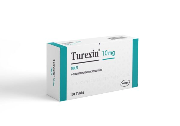 Box of Turexin 10mg tablets by Proton Pharma – 100-tablet blister pack for clinical or B2B use
