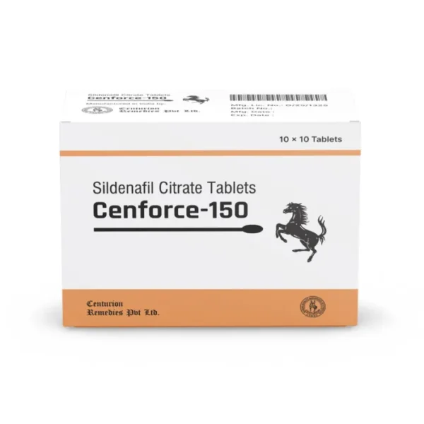 Cenforce 150 mg Sildenafil Citrate Tablets 100 Count – Centurion Laboratories