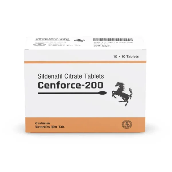Cenforce 200 mg Sildenafil Citrate Tablets 100 Count – Centurion Laboratories