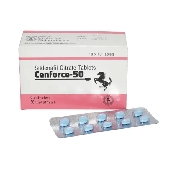 Cenforce 50 mg Sildenafil Citrate Tablets 100 Count – Centurion Laboratories