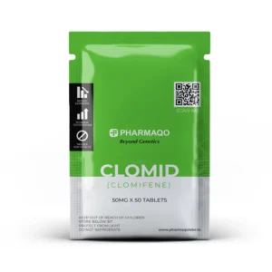 PharmaQo Clomid 50 pack with 50 tablets – 50 mg Clomiphene Citrate oral tablets for research use