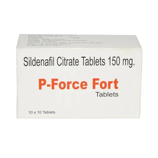 P-Force Fort 150 mg – Sildenafil Citrate Tablets – Sunrise Remedies (100 Tablets)