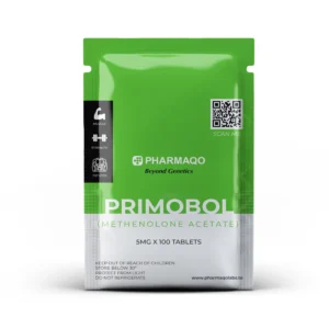 PharmaQo Primobolan 5 pack with 100 tablets – 5 mg Methenolone Acetate oral tablets for research use