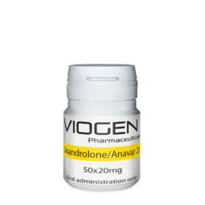Anavar 20 oxandrolone 20 mg tablets by Viogen Pharmaceuticals, blister-packed for lab and analytical use