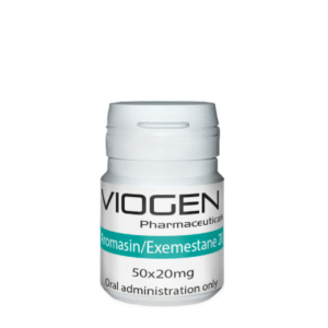 Exemestane 20 mg oral tablets by Viogen Pharmaceuticals – 50-count pack for analytical use