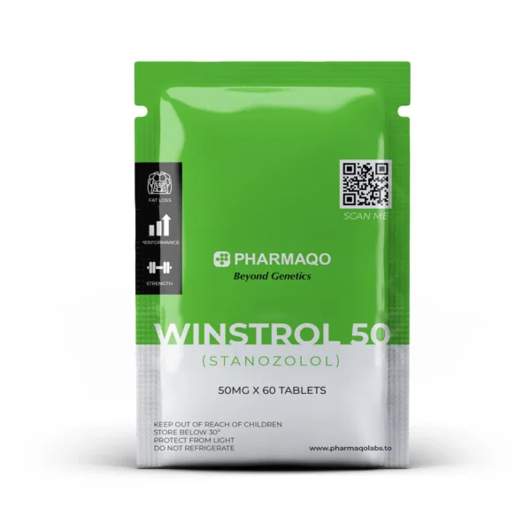 PharmaQo Winstrol 50 pack with 60 tablets – 50 mg Stanozolol oral tablets for research use